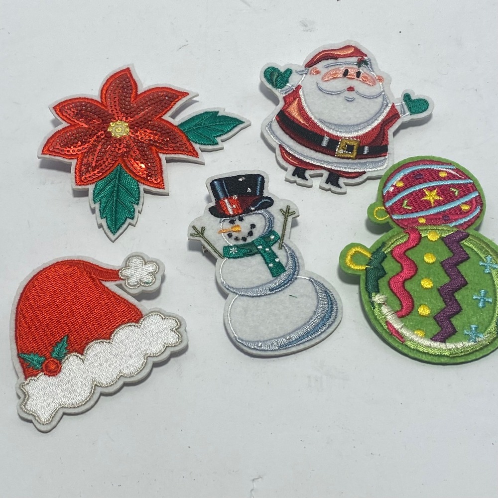 DCI Instant Ugly Sweater Patches OS Multicolor Good Christmas Pins 5pc